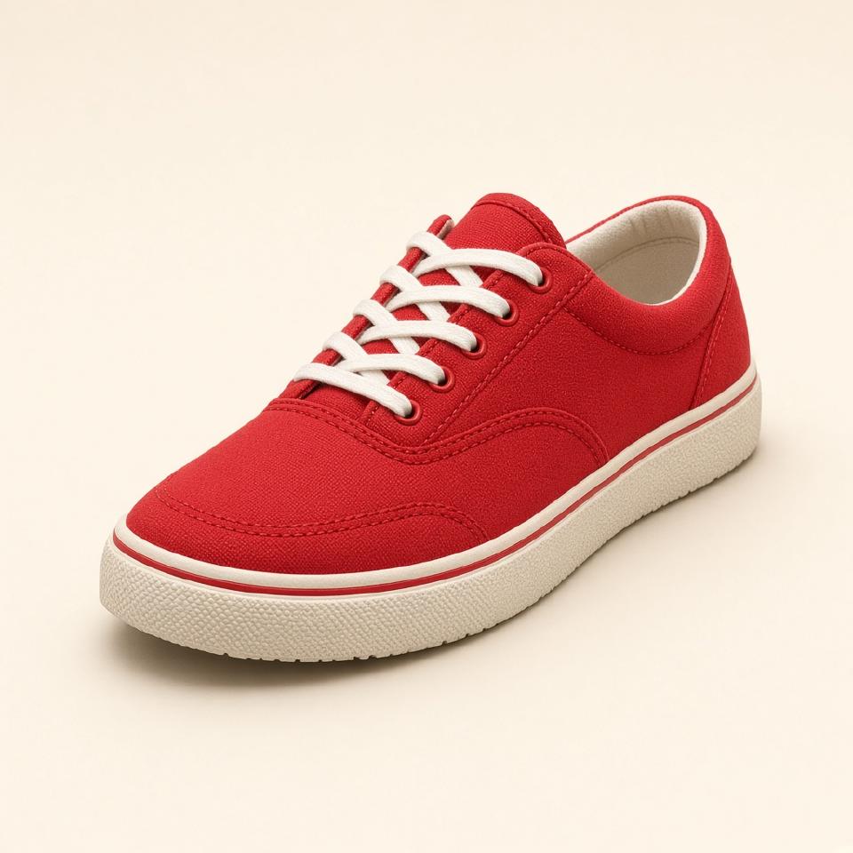 Product photo of a red sneaker